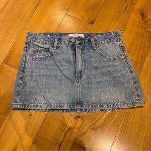 Aritzia Denim Forum Mini Skirt
